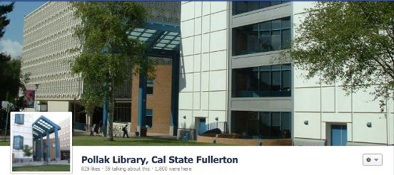 Pollak Library's Facebook Page cover photo