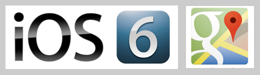 Google Maps logo iOS 6 logo