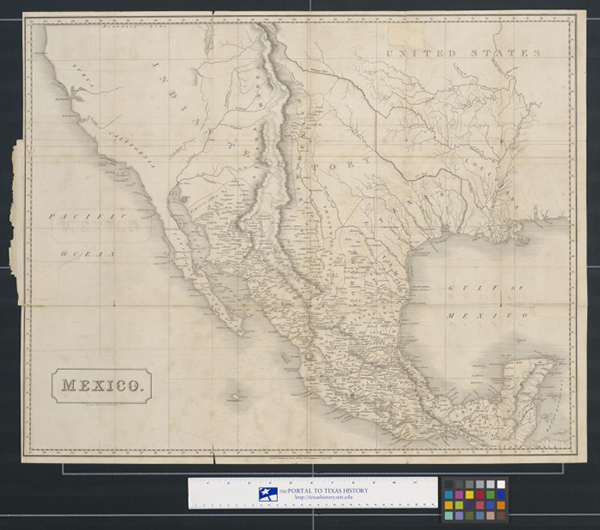 1828 Map of Mexico