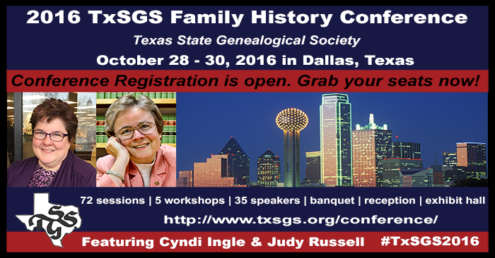 Details to register now for the TxSGS 016 Conference