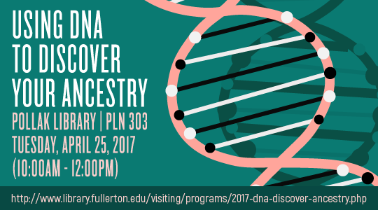 Event details for the April 2017 DNA program